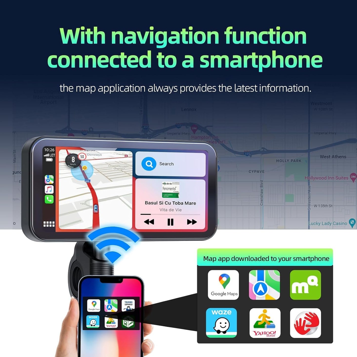 Motorcycle Wireless Apple CarPlay & Android Auto