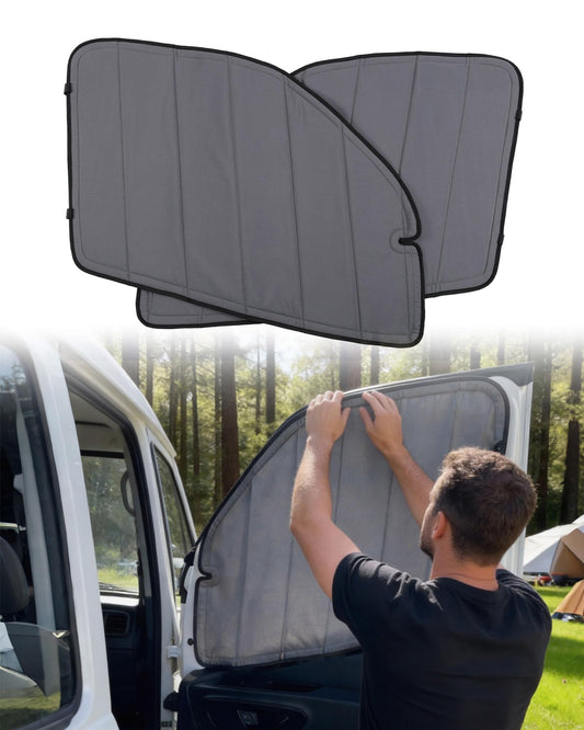 MELIPRON Magnetic Van Window Covers Fit for Mercedes Benz Sprinter VS30 2019-2025, Blackout Privacy & Thermal Insulation Side Shades for Van Life & Camping, Custom Fit, Easy Install, Gray (Pair)