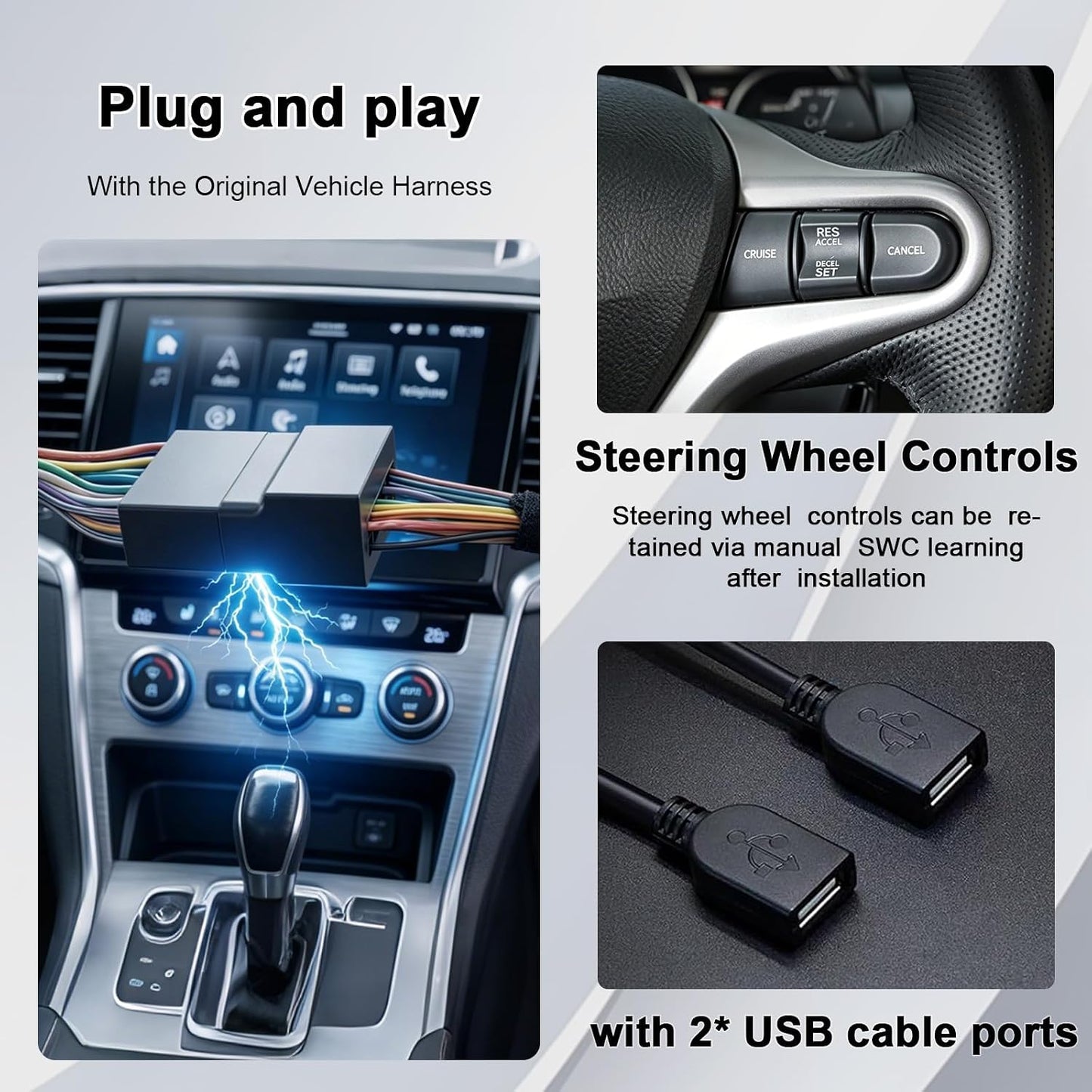 Car Radio for Honda Civic 2006-2011 Android 13 Car Stereo 9 Inch Head Unit with Carplay & Android Auto, GPS Navigation, Bluetooth 5.0, Plug and Play