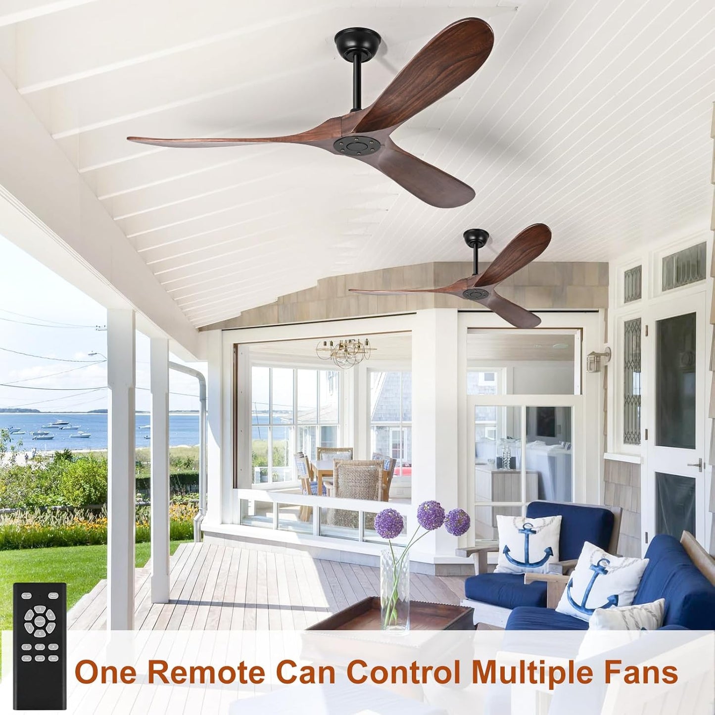 60 Inch Outdoor Ceiling Fan No Light Wood Ceiling Fan Without Lights
