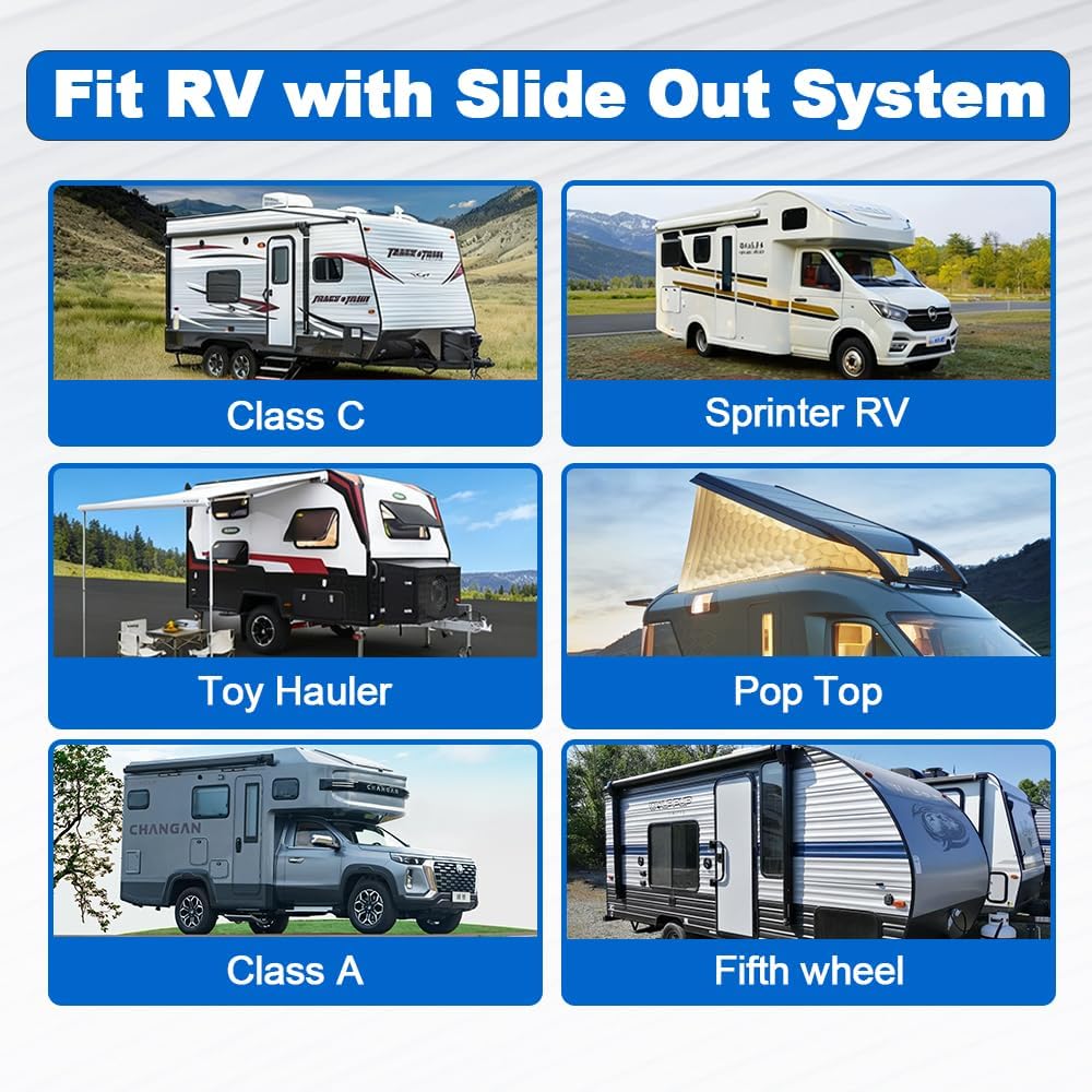 Combo RV Slide Out Seal Black Rubber 018-312-EKD & 018-341 EK, 1' x 15/16' x 35' Wiper & 1/2' x 2.75' x 35’ Seal Base