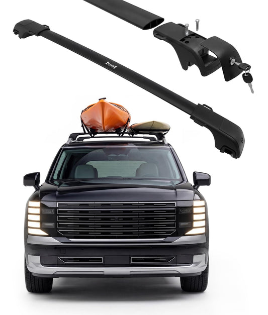 330LBS Roof Rack Cross Bars Fit for 2026 2027 Hyundai Palisade & Palisade Hybrid SEL XRT PRO Limited Calligraphy, Aluminum Cargo Bars, Aerodynamic Silent Rooftop Carrier Crossbars with Tie-Down Rings For Hyundai Palisade 2026-UP Cross Bars Kit