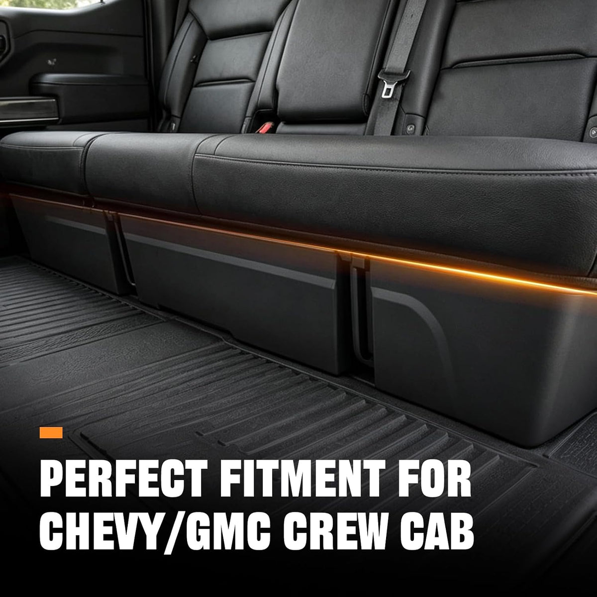 Under Seat Storage for 2019-2026 Silverado/Sierra Crew Cab