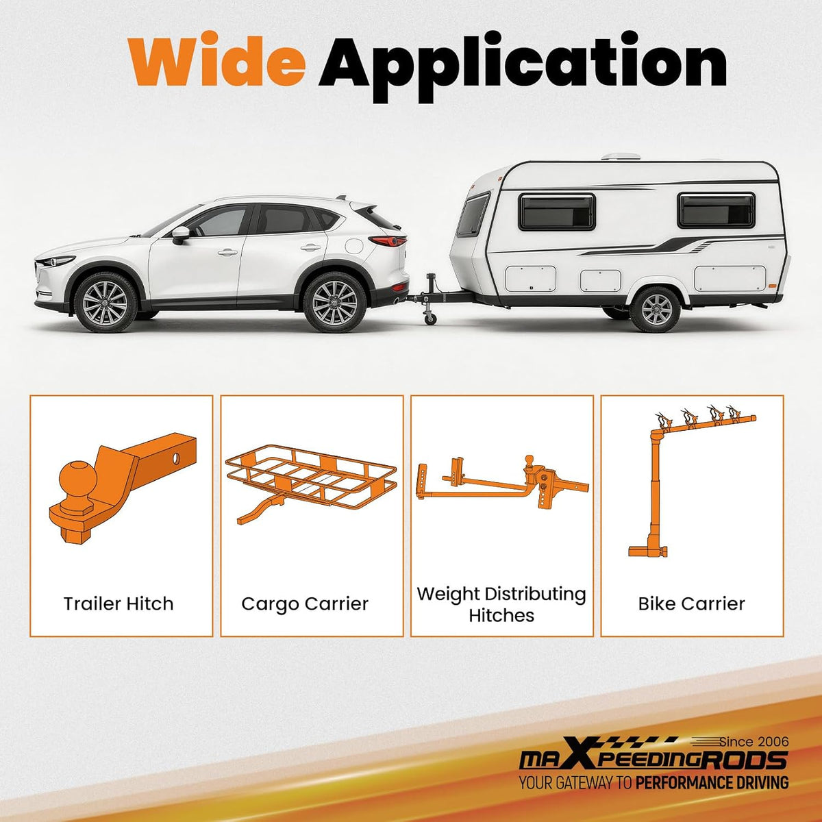 maXpeedingrods Trailer Hitch for Hyundai Tucson/Kia Sportage 2022-2026