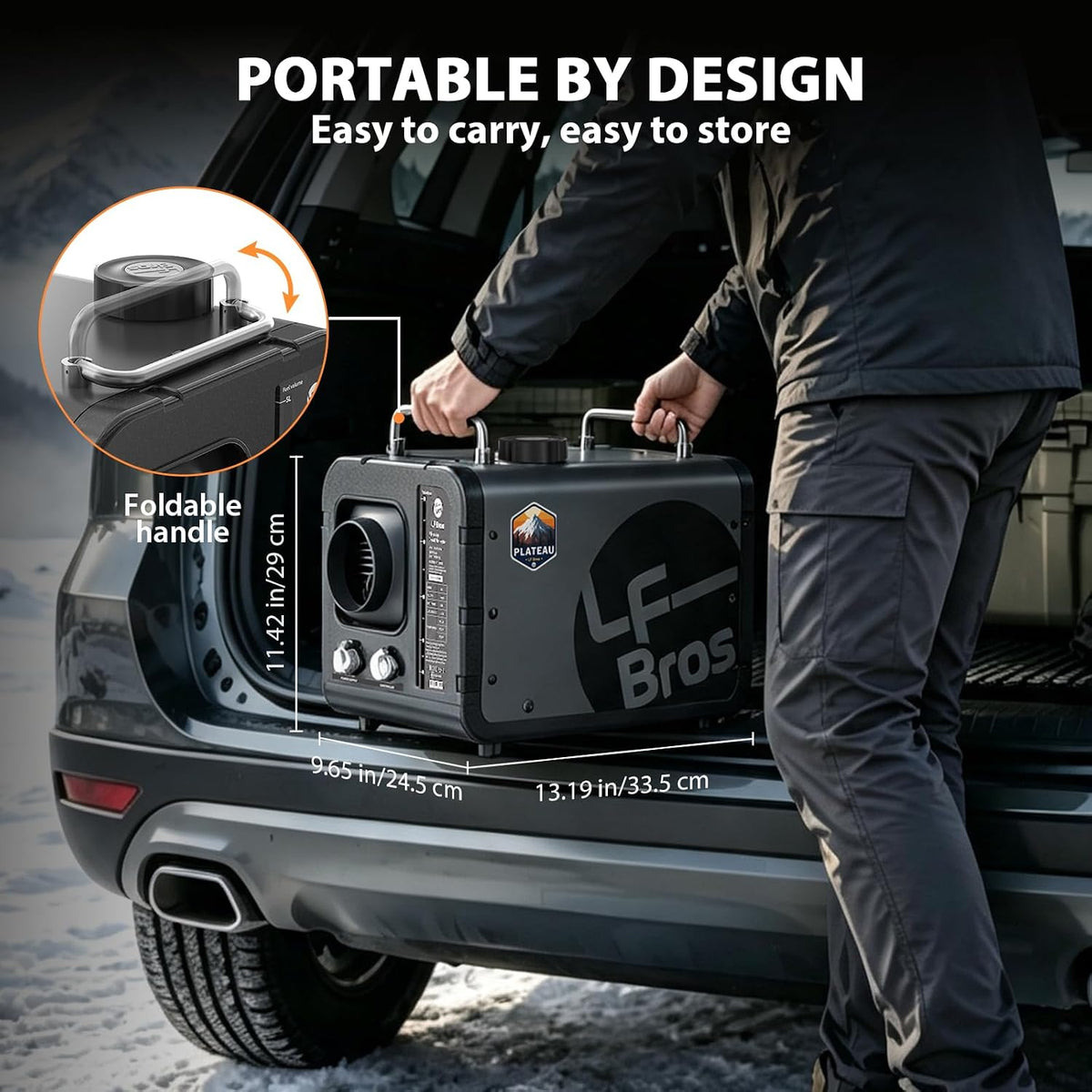 LF Bros 12V/110V 5KW Diesel Heater with Plateau Mode with Timer Controller