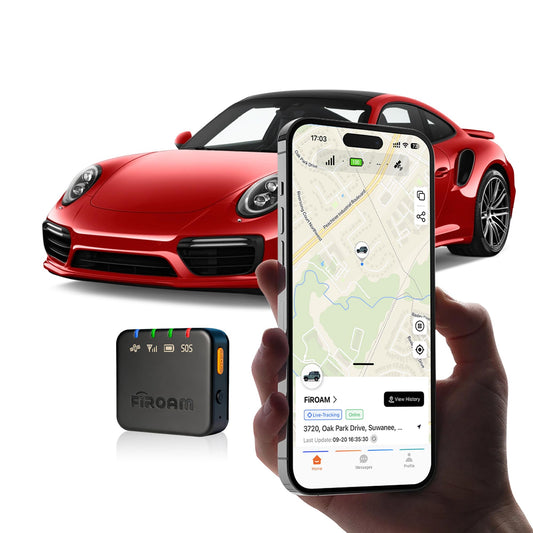 QuadTrack GPS Tracker for Vehicles, Car GPS Tracking Device with 6-Month Data Plan, Real-Time 4G LTE Vehicle Tracker, 3-Year Battery Life, Geo-Fence, Magnetic Mount, Fleet & Personal Use Black (Free 6 Months Included)