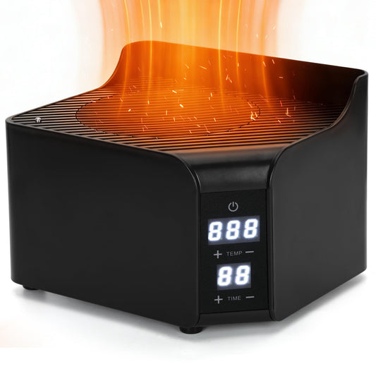 1500W Portable Dry Hot Air Heater for Sauna Tent, Electric Dry Steam-Free Sauna Heater with Adjustable Temp & Timer, Fast Heating Hot Air Generator for Home Personal Spa Therapy (120V) UL Standards