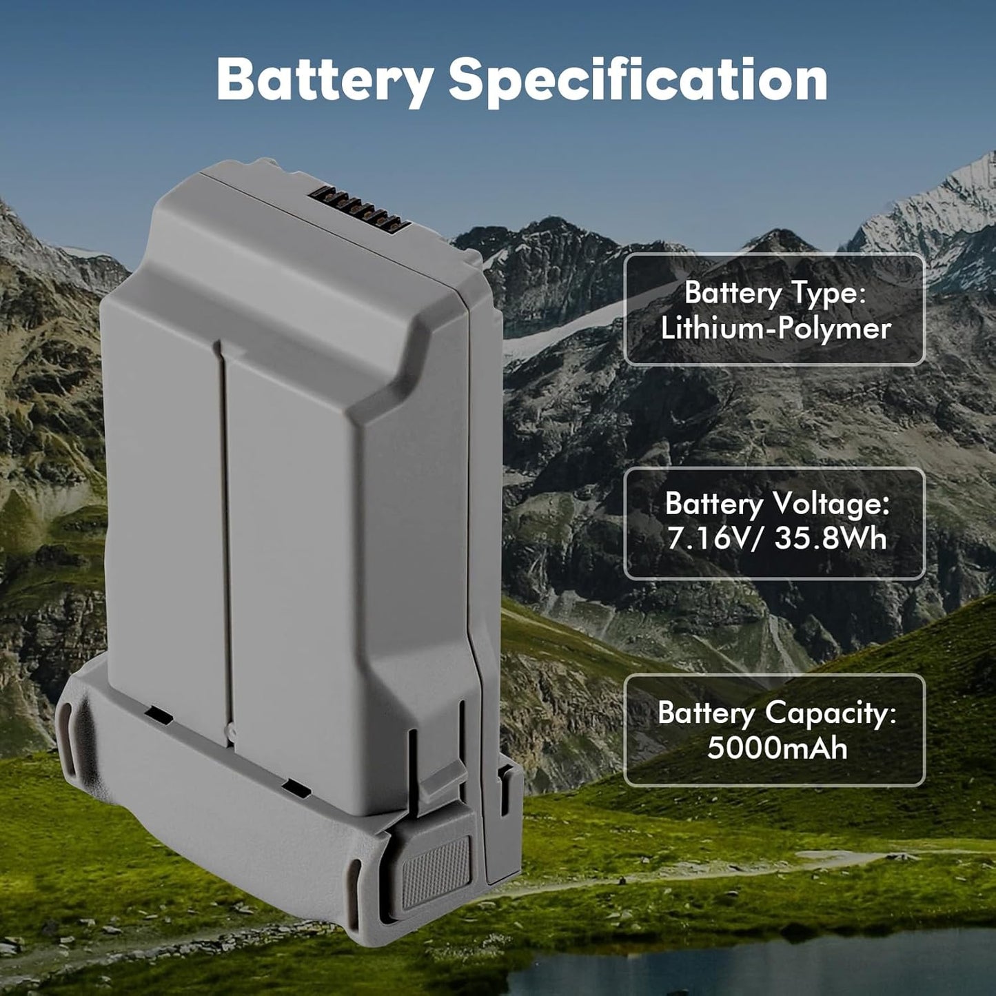 Intelligent Flight Battery Plus(2-Pack) with Bi-Directional Charging Hub for DJI Mini 5 Pro 5000 mAh 47 Mins Flight Time Upgrade 2025