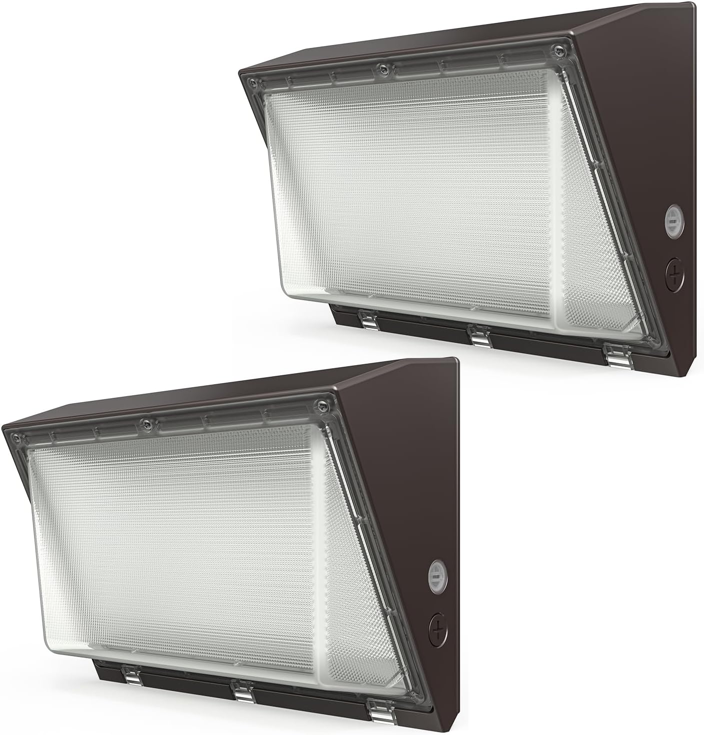 Sunco 2 Pack LED Wall Pack Lights, Dusk to Dawn with Photocell Sensor, 120W, Security/Warehouse/Parking Lot Lighting, Dimmable, 5000K Daylight,