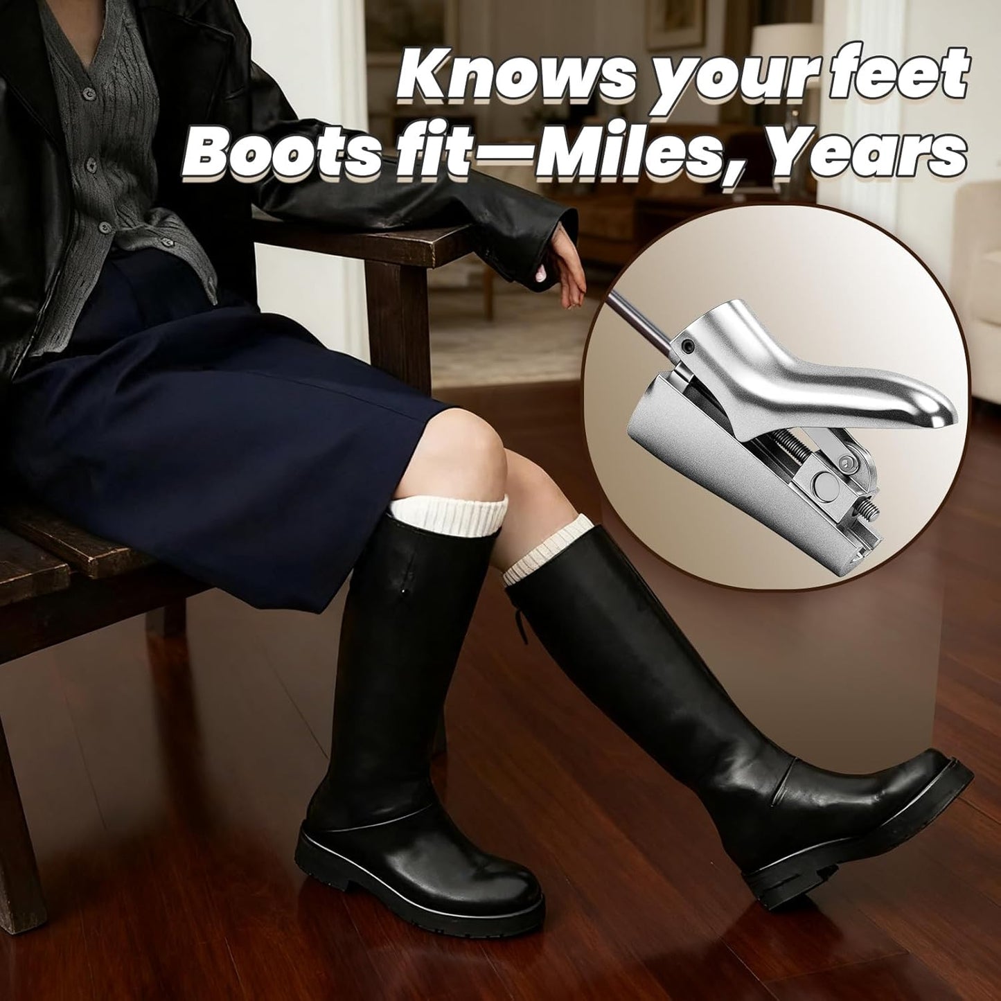 Cast Aluminum Boot Instep & Vamp Stretcher: Relieving Tightness Easily, Adjustable Boot Instep Stretcher is Suitable for Western, Cowboy, Hiking & Work Boots for Men and Women - Easy to Use