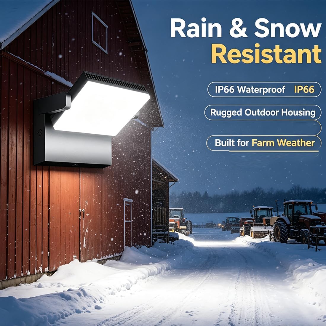 ledmo LED 150W Wall Pack Light Outdoor Switch Control Freely Rotating LED Wall Mount Light 5000K Waterproof Black Modern Flood Security Lighting Fixture for Warehouse Shop Barn Building，4 Pack 150W-4Pack