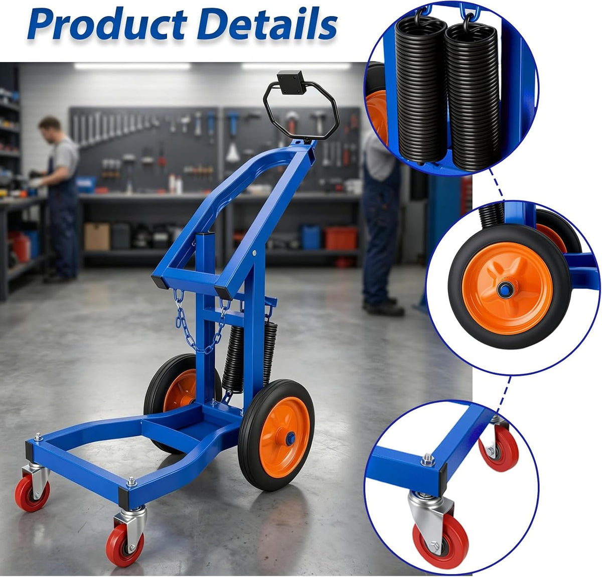 Mobile Air Impact Wrench Gun Holder for Changing Tire on Truck Bus