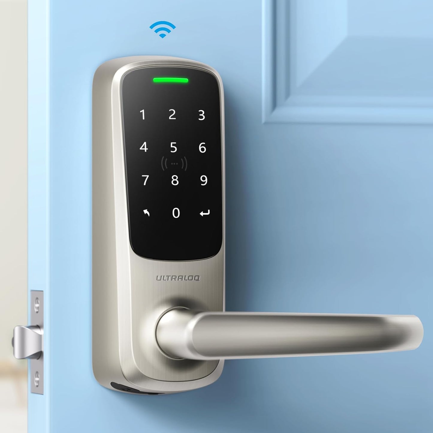 Latch 5 Smart Lock - Built-in WiFi Smart Door Lock with NFC - Keyless Entry Door Lock - Digital Touchscreen Keypad