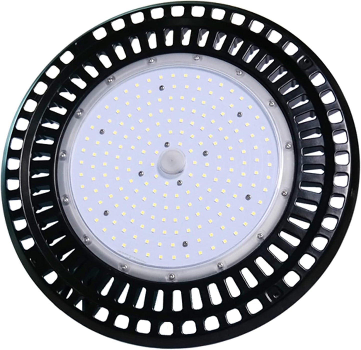 THE LIGHT MASTER 300W, 5000 K, 45500 Lumen Elite Smart UFO High Bay with Advanced Lens Optics to Provide an Energy efficient 120 Degree Beam Angle.