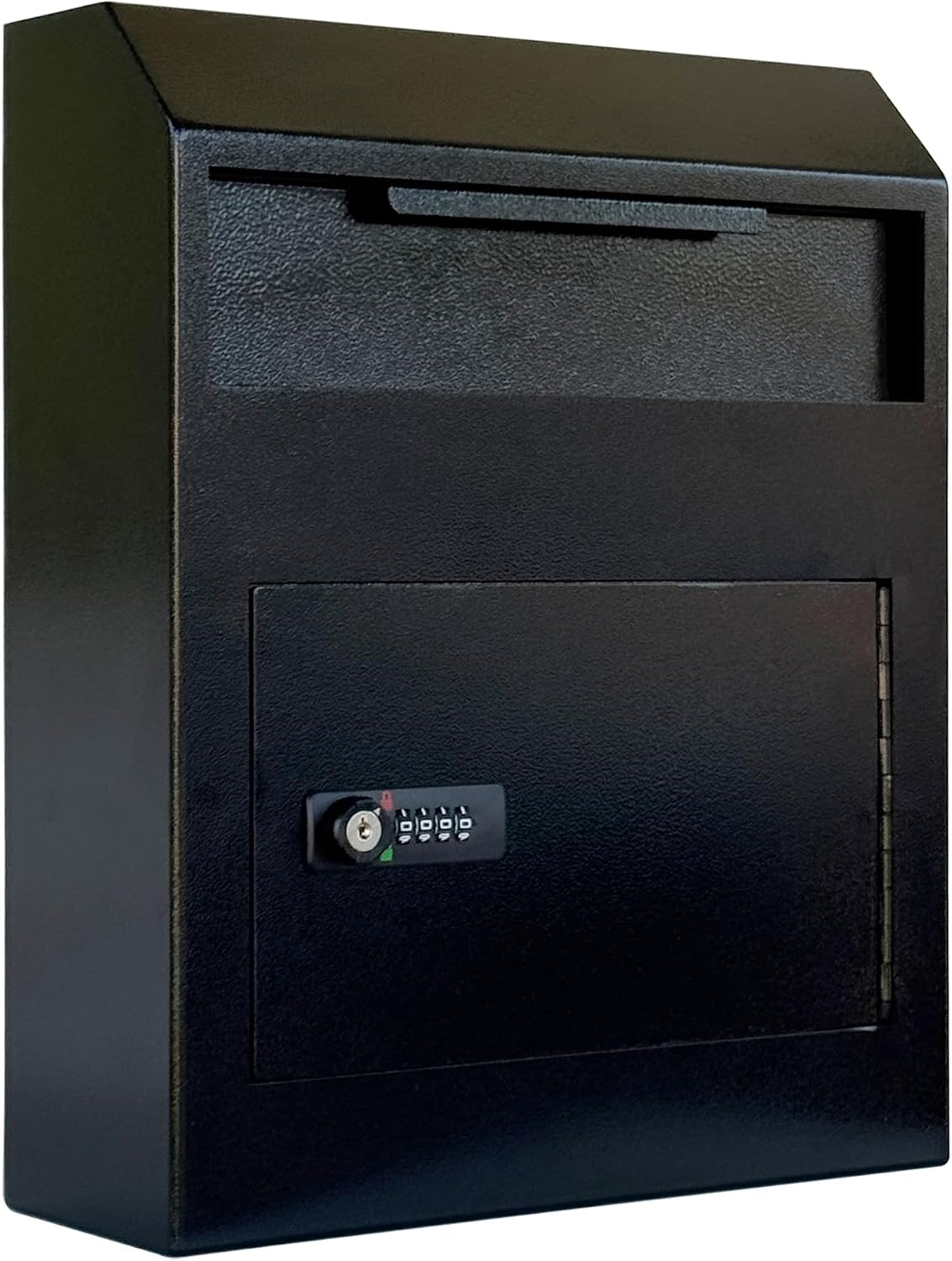 Anti-Fishing Key Drop Box with Combination Lock & Backup Key