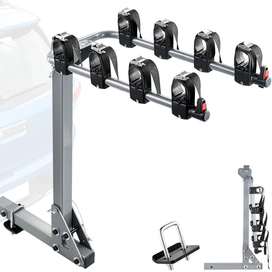 Upgrade Hitch Bike Rack Mount 4 Bikes for 2'' Receiver 240 LBS