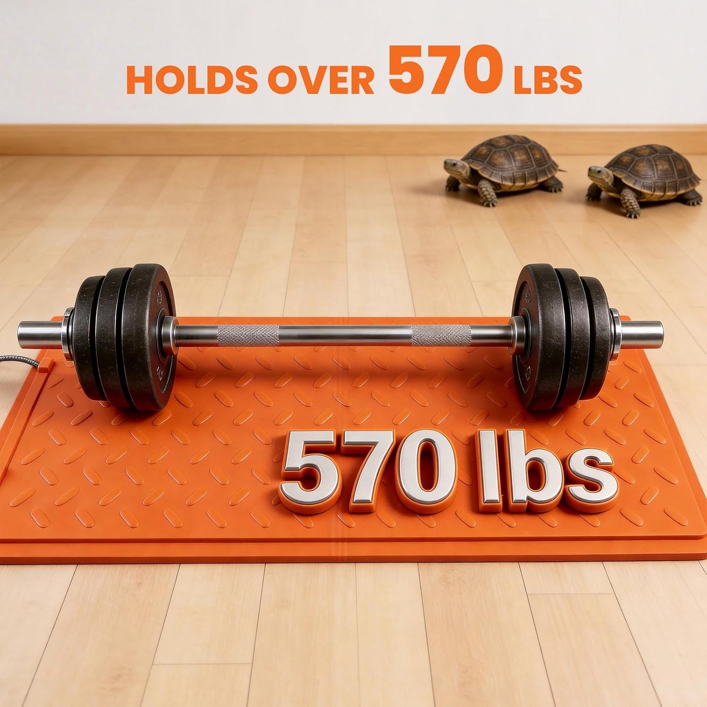 Tortoise Heating Mat 24.6 × 39.4” Waterproof &Temperature Control | 115w Reptile Heating Pad Safety Adjustable Heat Mat for Turtle, Tortoise, Snakes