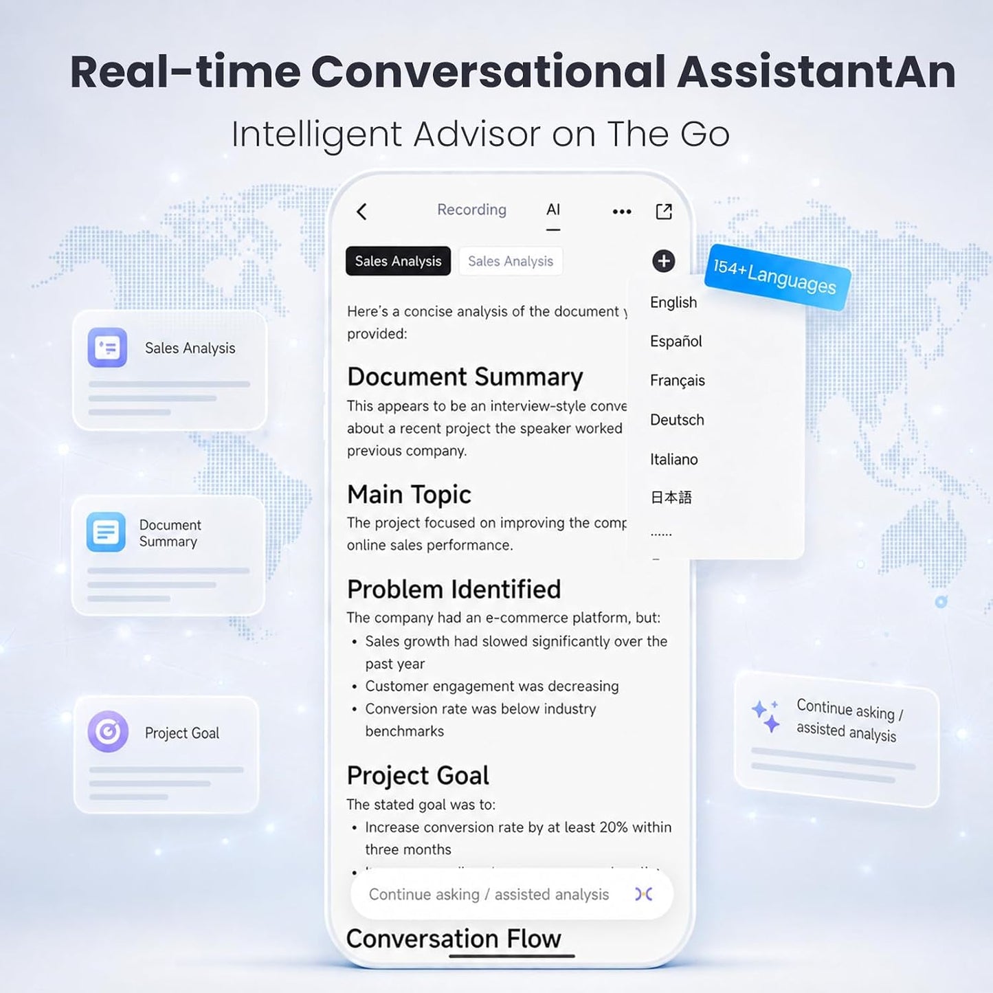 Recolx AI Meeting Voice Recorder, AI Taking Device and Meeting Recorder