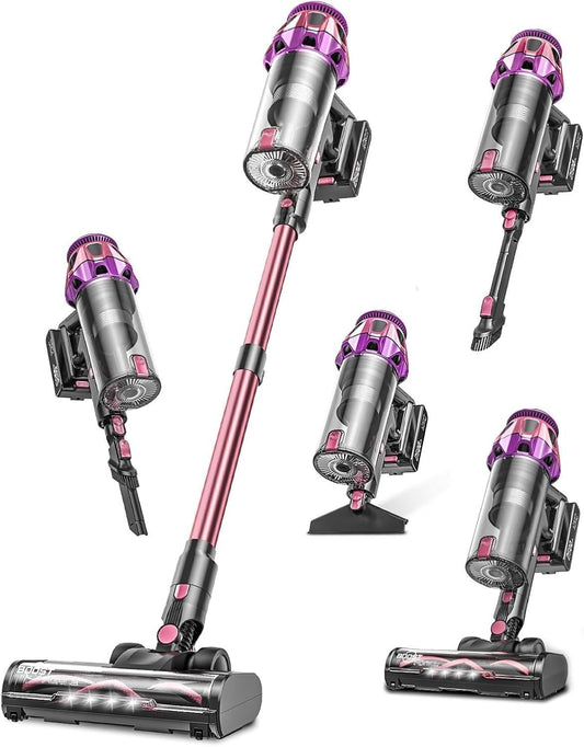 Cordless Vacuum Cleaner, 50KPa 45Mins 9-in-1 Self-Standing Stick Vacuum