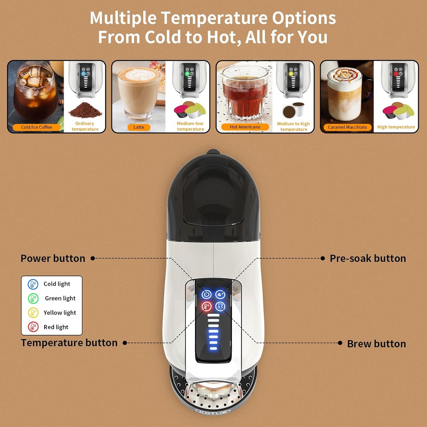 Espresso 5in1 Single Serve Coffee Maker