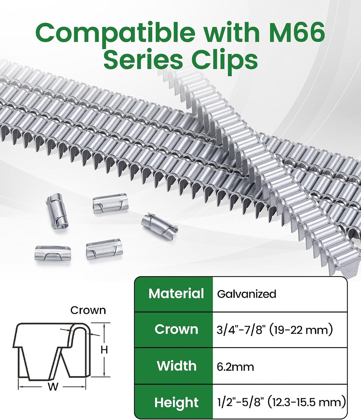 meite M66C Pneumatic Clinching Clipper 3/4 Inch Crown Clinch Clip Gun for Spring Mattress, Car Seats, Wire Cages