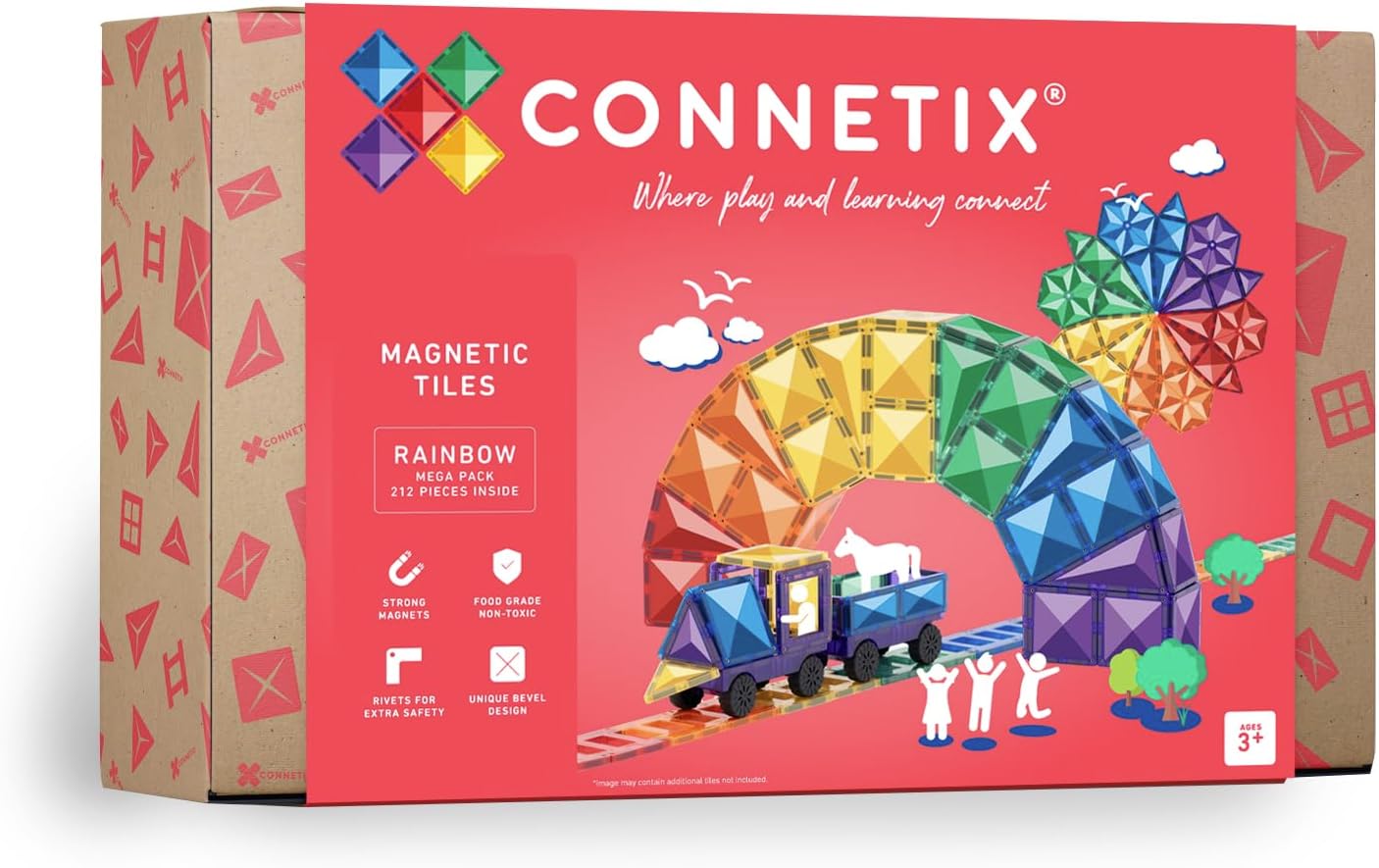 CONNETIX Rainbow Mega Pack, 212 Pieces