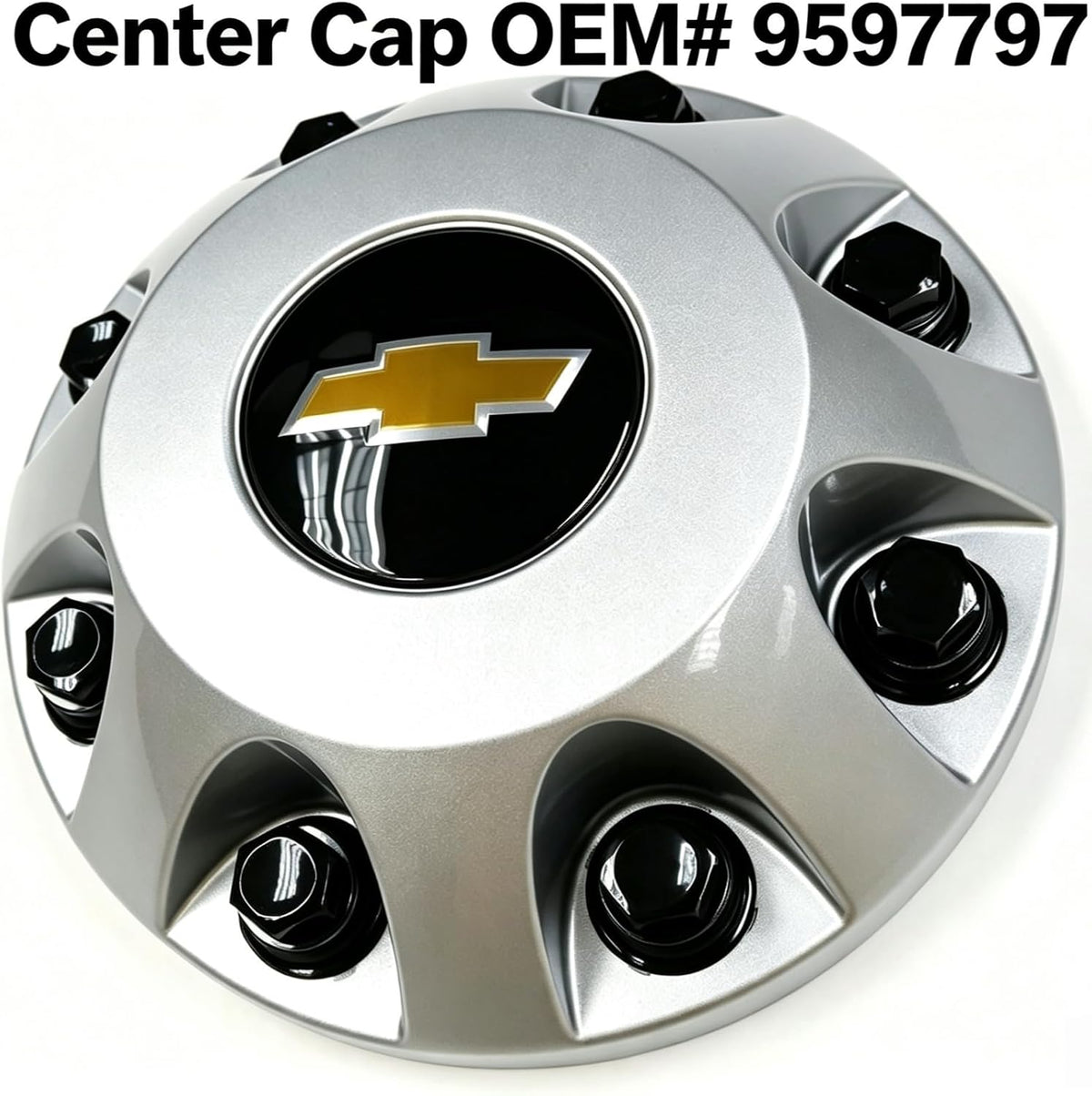 17 Inch Chrome Silver Wheel Skins for 2011-2026 Chevy Silverado/GMC Sierra 2500HD 3500HD, Fits OEM Steel Wheel GM#9597724 | Interchange 560-08095, Snap-On ABS Wheel Covers 4-Pack