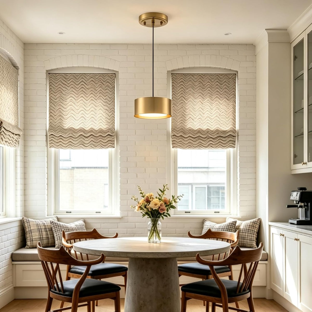 RGBCW Gold Mini Pendant Light LED Hardwired, Kitchen Island