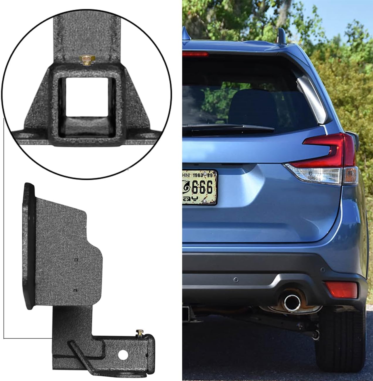 Vijay Class 3 Trailer Hitch Fits 2010-2019 Outback 2” Hitch Receiver