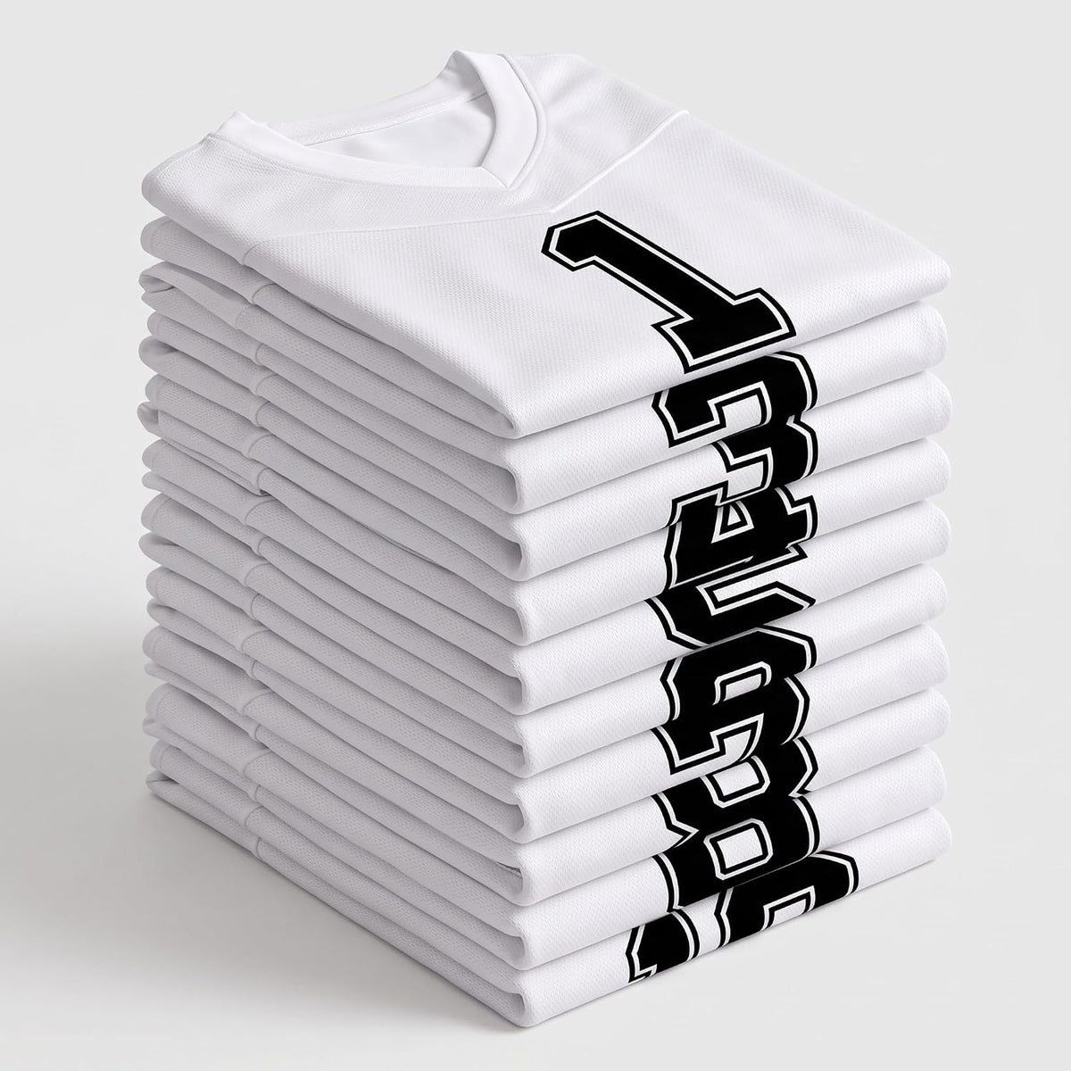 Pro90 10-Pack Flag Football Jerseys w/Numbers | #1-10 | Ultimate Frisbee