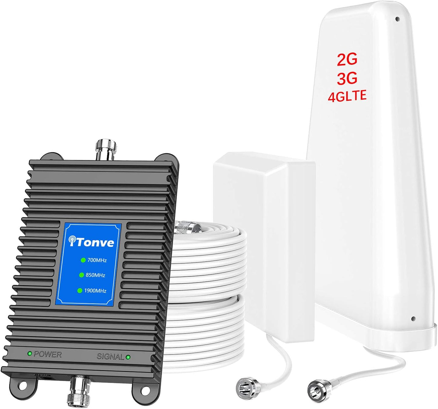 Cell Phone Signal Booster for Home | FCC approve| for All Carriers on Bands 2/5/12/17 Boosts 5G, 4G LTE Signals for Verizon, AT&T, T-Mobile, and More