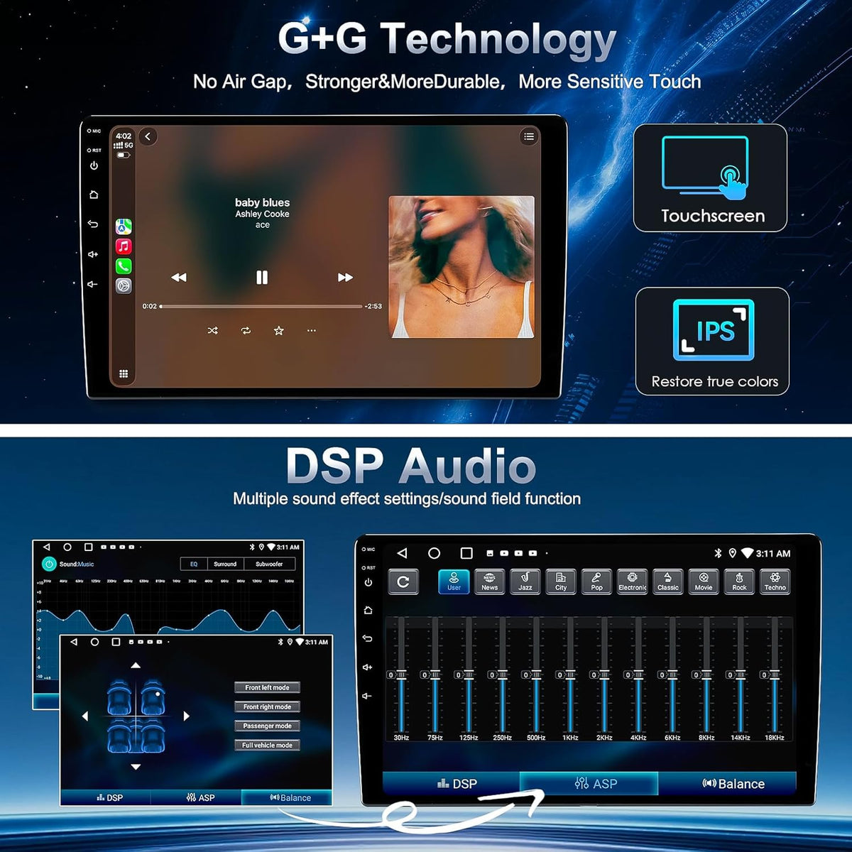 64GB Car Radio Stereo Upgrade for 2015-2017 Toyota Camry, Plug and Play 10'' Android 13 Head Unit with Wireless Carplay/Android Auto/1080P Backup Camera/AM FM Radio