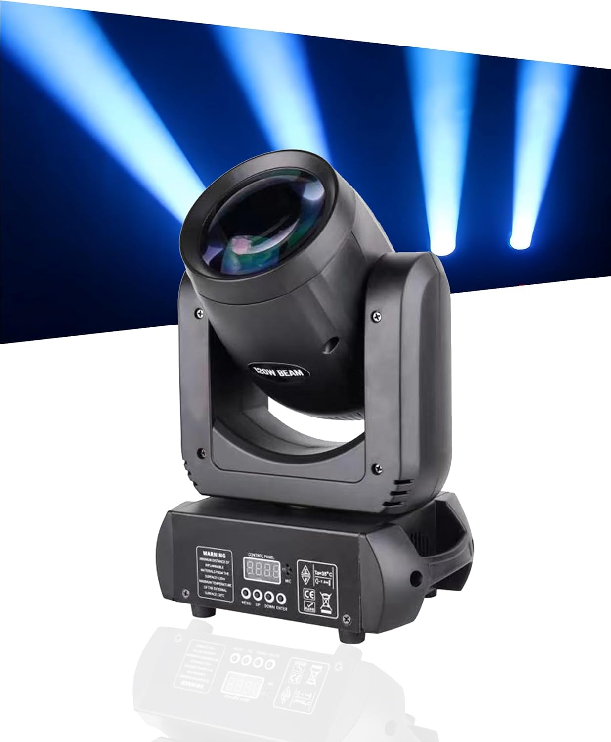 120W DMX512 Moving Head DJ Lights with Sound Activation & Auto Mode, Perfect for Parties, Dance Performances, Event Celebrations, and Private Gardens