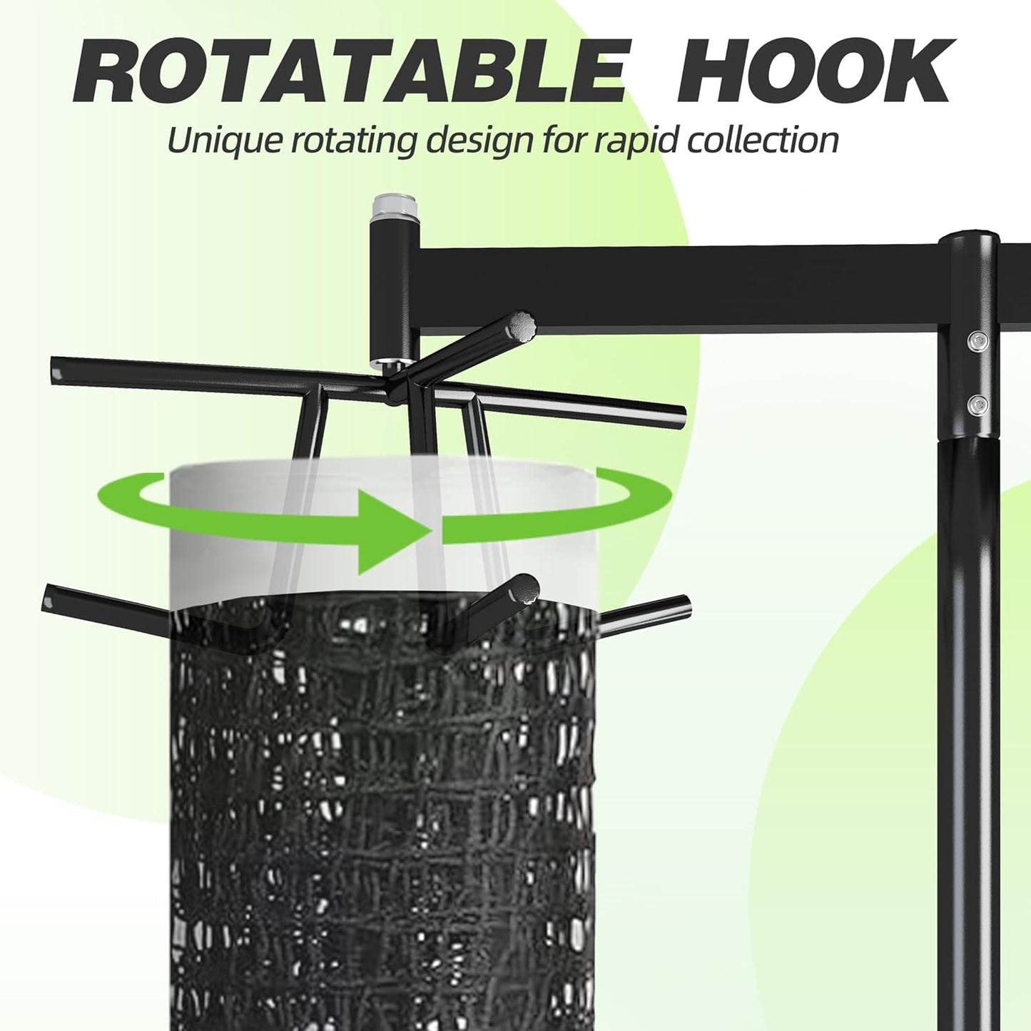 MR Movable Volleyball Net Storage Rack with Lockable Wheels, Professional Volleyball Equipment Net Storage for Gymnasium, Black Volleyball Net Support Rack for School Double Net