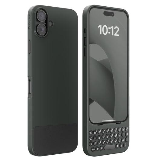 Clicks Keyboard for iPhone 16 Plus – Keyboard Case for Premium Typing Experience – Faster, Accurate Typing, Charge as Normal – Onyx