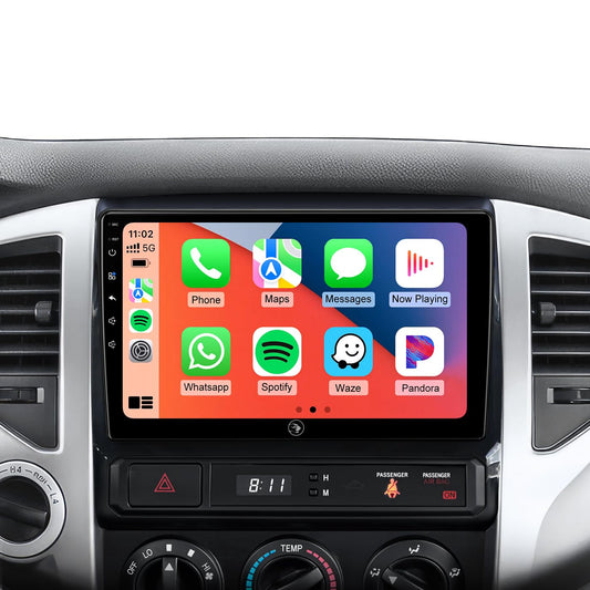 9 Inch Car Stereo Radio for Toyota Tacoma 2005-2015, Wireless CarPlay & Android Auto, 5G WiFi GPS Navigation, IPS HD Touch Screen, Bluetooth FM Radio SWC, Plug and Play, with 1080P Backup Camera