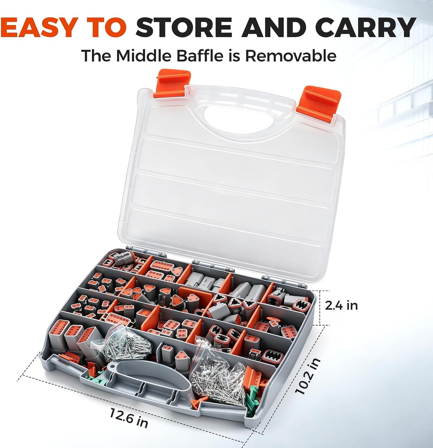 706 PCS Deutsch Connector Kit, 2 3 4 6 8 12 Pin DT Connectors