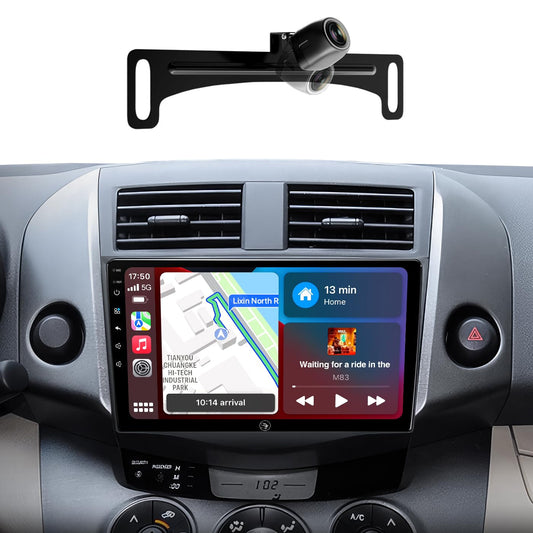 Car Radio Stereo for Toyota RAV4 2006-2011, 9 Inch Touchscreen Wireless CarPlay Android Auto GPS Navigation Head Unit WiFi Bluetooth FM/AM SWC