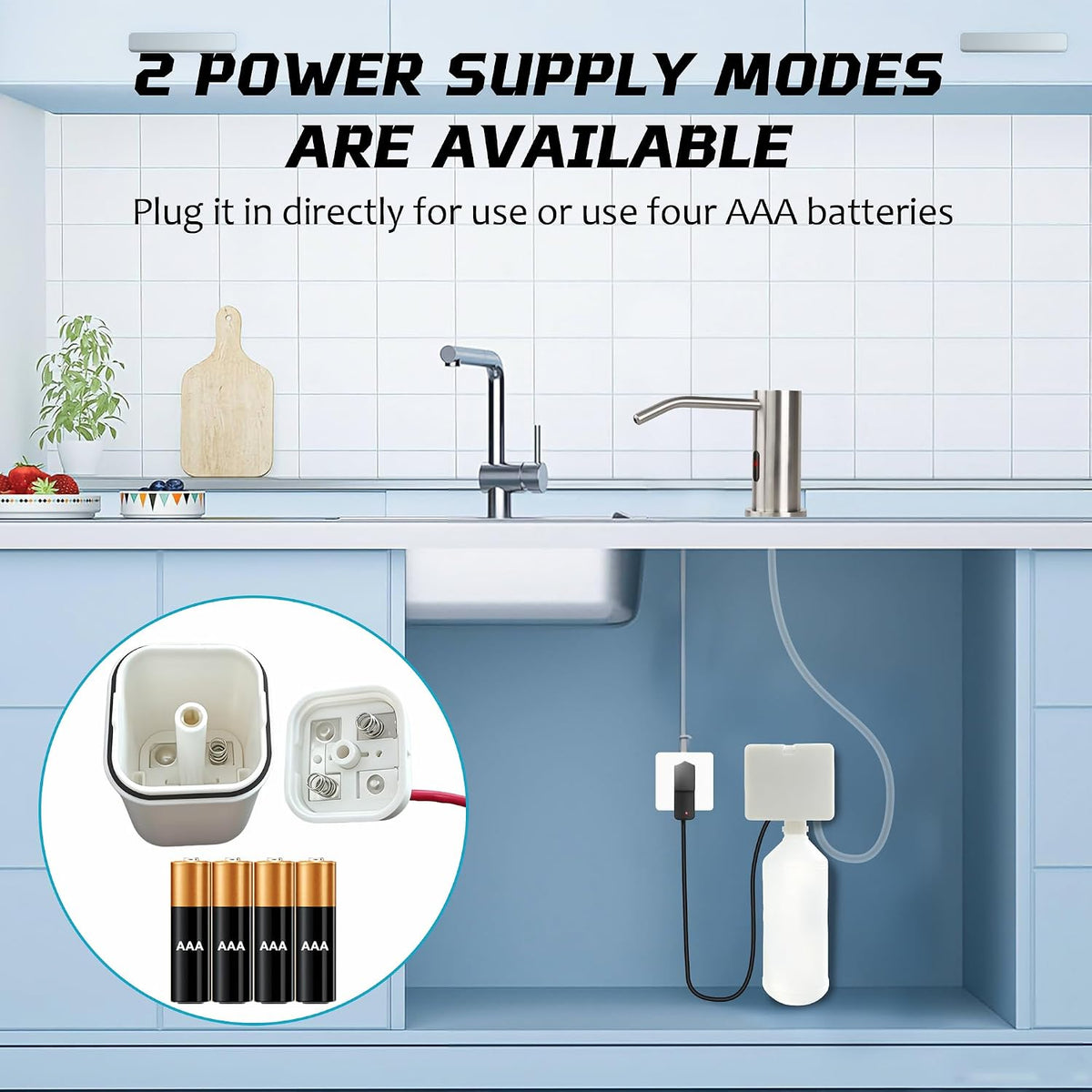 Automatic Soap Dispenser Touchless, USB Rechargeable 1000ml Electric Soap Dispenser, IPX5 Waterproof Smart Sensor Hand Soap Dispenser for Bathroom Kitchen Sink with Bottle and Pump Brass