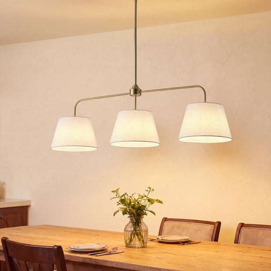Linear Chandeliers for Dining Room 40.75in, Brass Kitchen Island Fixture