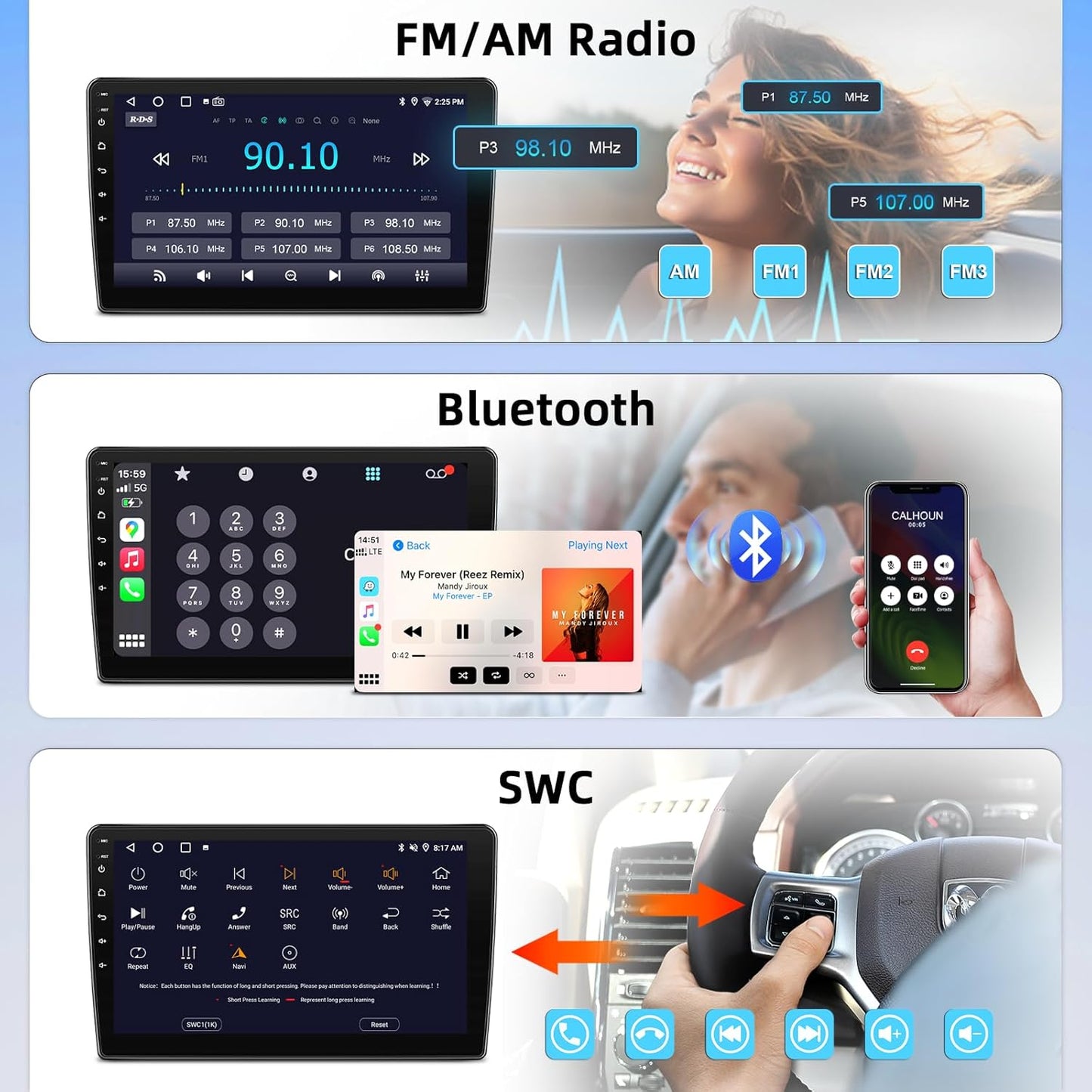 Car Stereo for Dodge RAM 1500 2500 3500 2013-2018,2+64G Android 13 Touch Screen Radio with Wireless CarPlay Android Auto Backup Camera(Only fit Manual AC)
