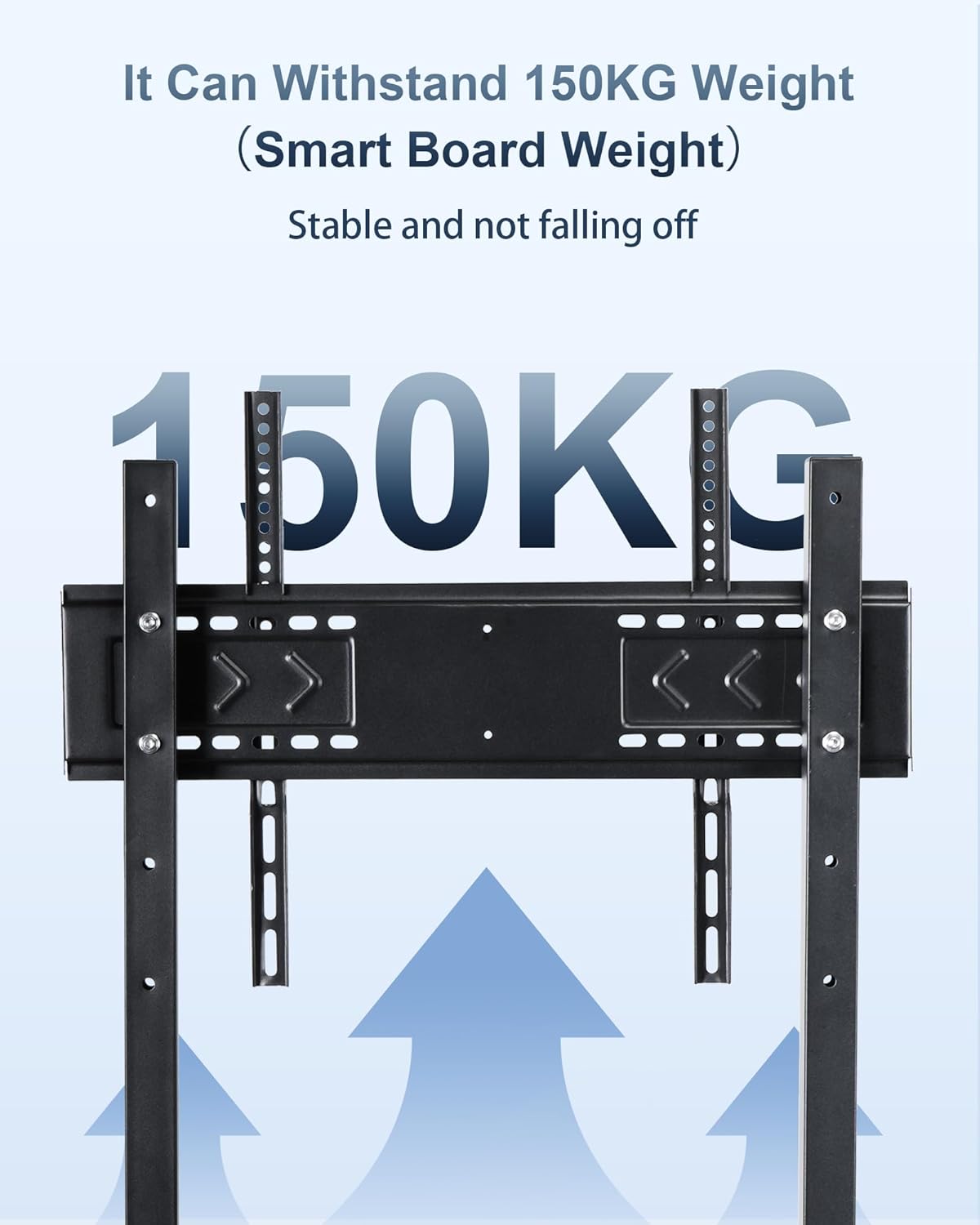 OmninexHub Smart Board Stand with Wheels for 49-86 inch Interactive Whiteboard,Height Adjustable Mobile Rolling Stand for Classroom & Office, Holds