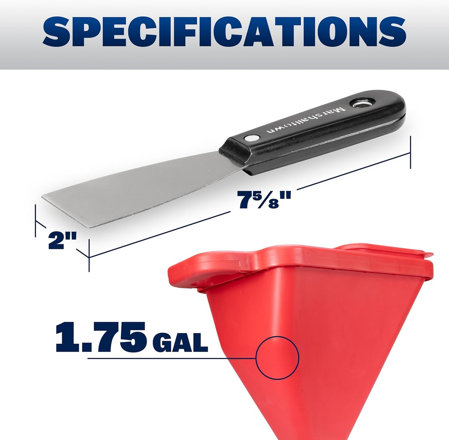 WAL-Board Tools Texture Pro 500 Hopper Gun with Putty Knife, Assembled in USA, Complete Kit for Wall and Ceiling Texturing, with Air Control Valve, TP500 500 +