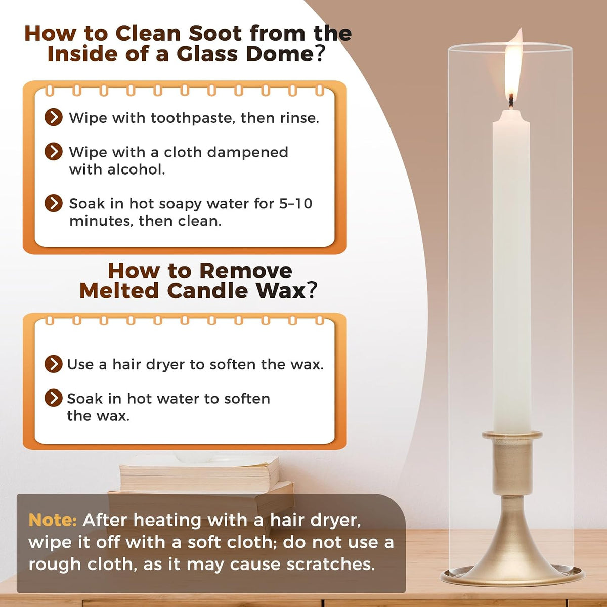 Hurricane Glass Candle Holders, Gold Candlestick Holders 18 Pcs