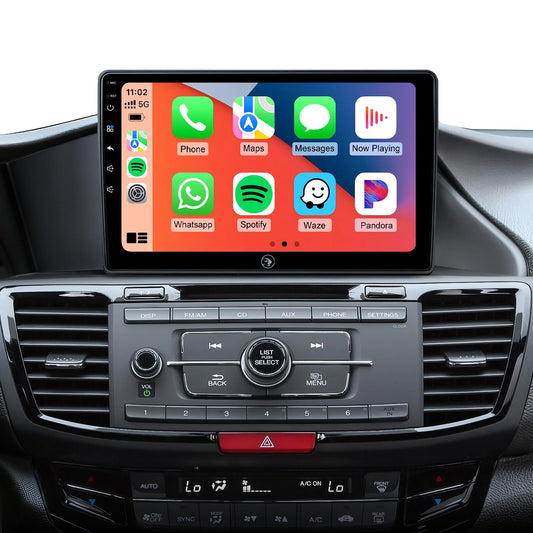 Car Radio Stereo for Honda Accord 2013 2014 2015 2016 2017 10.2 Inch IPS HD Touch Screen Wireless CarPlay Android Auto, GPS FM/SWC Bluetooth Steering Wheel Control