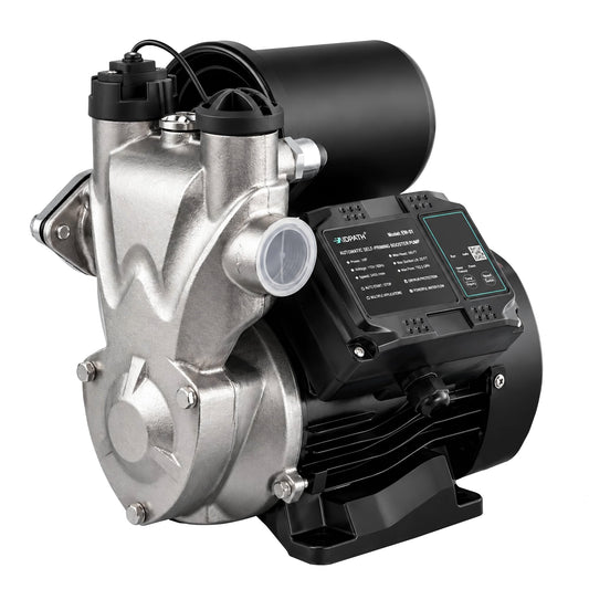 Automatic Self-Priming Booster Pump, 1" NPT Dual Out, 164ft Head, 25ft Lift