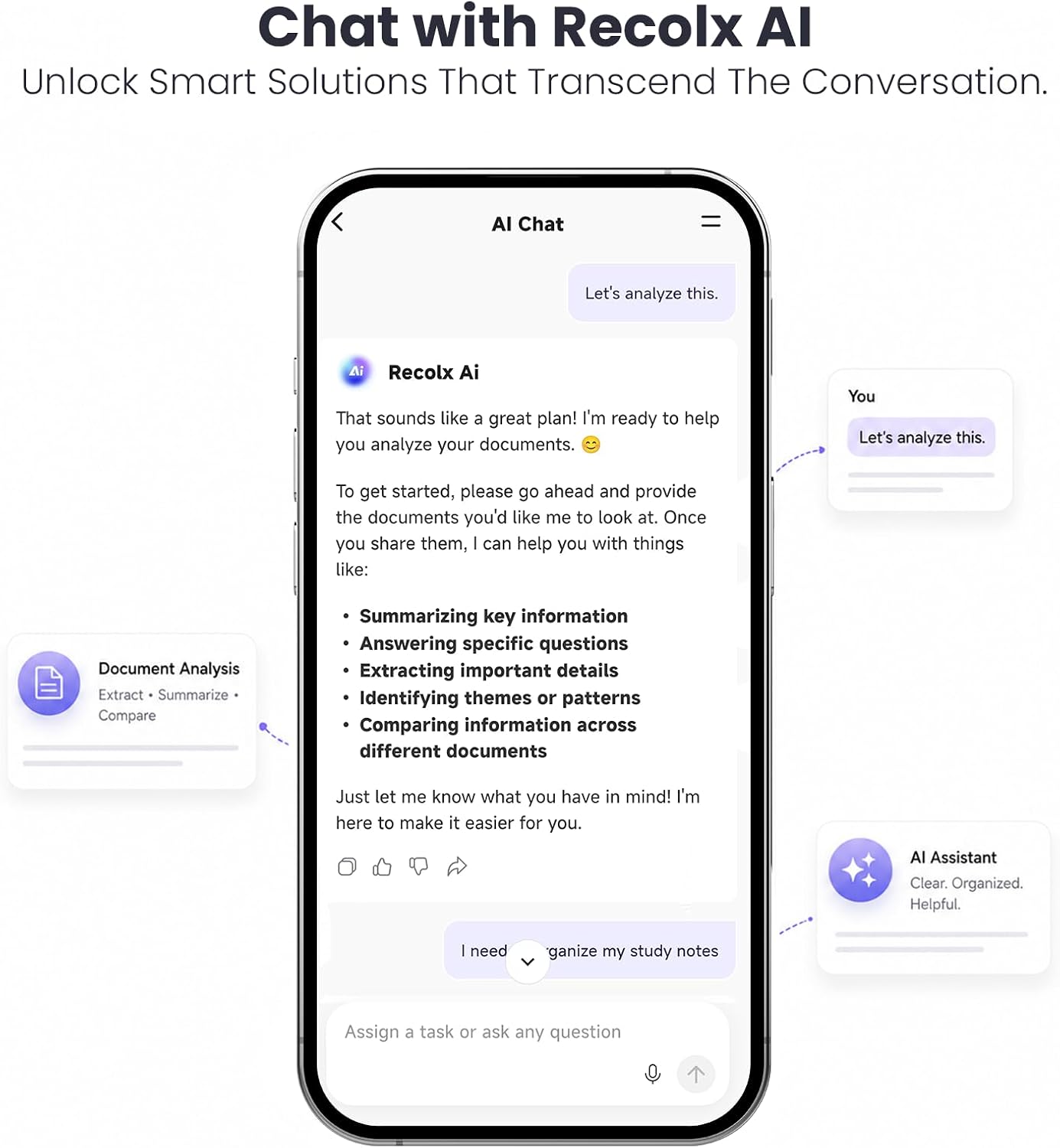 Recolx GPT5.6 AI Voice Recorder, Recording Note Taking Earbuds with APP