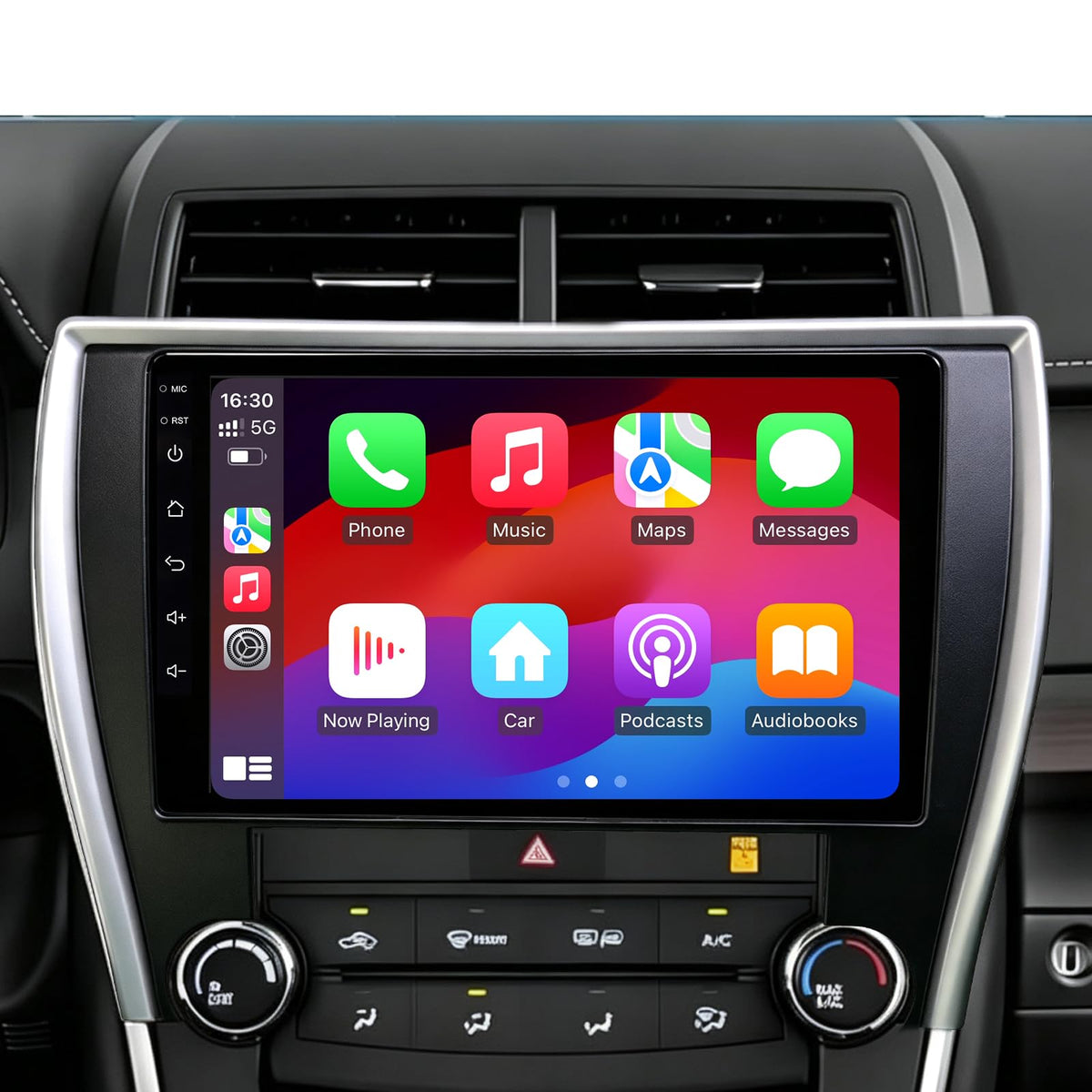 64GB Car Radio Stereo Upgrade for 2015-2017 Toyota Camry, Plug and Play 10'' Android 13 Head Unit with Wireless Carplay/Android Auto/1080P Backup Camera/AM FM Radio