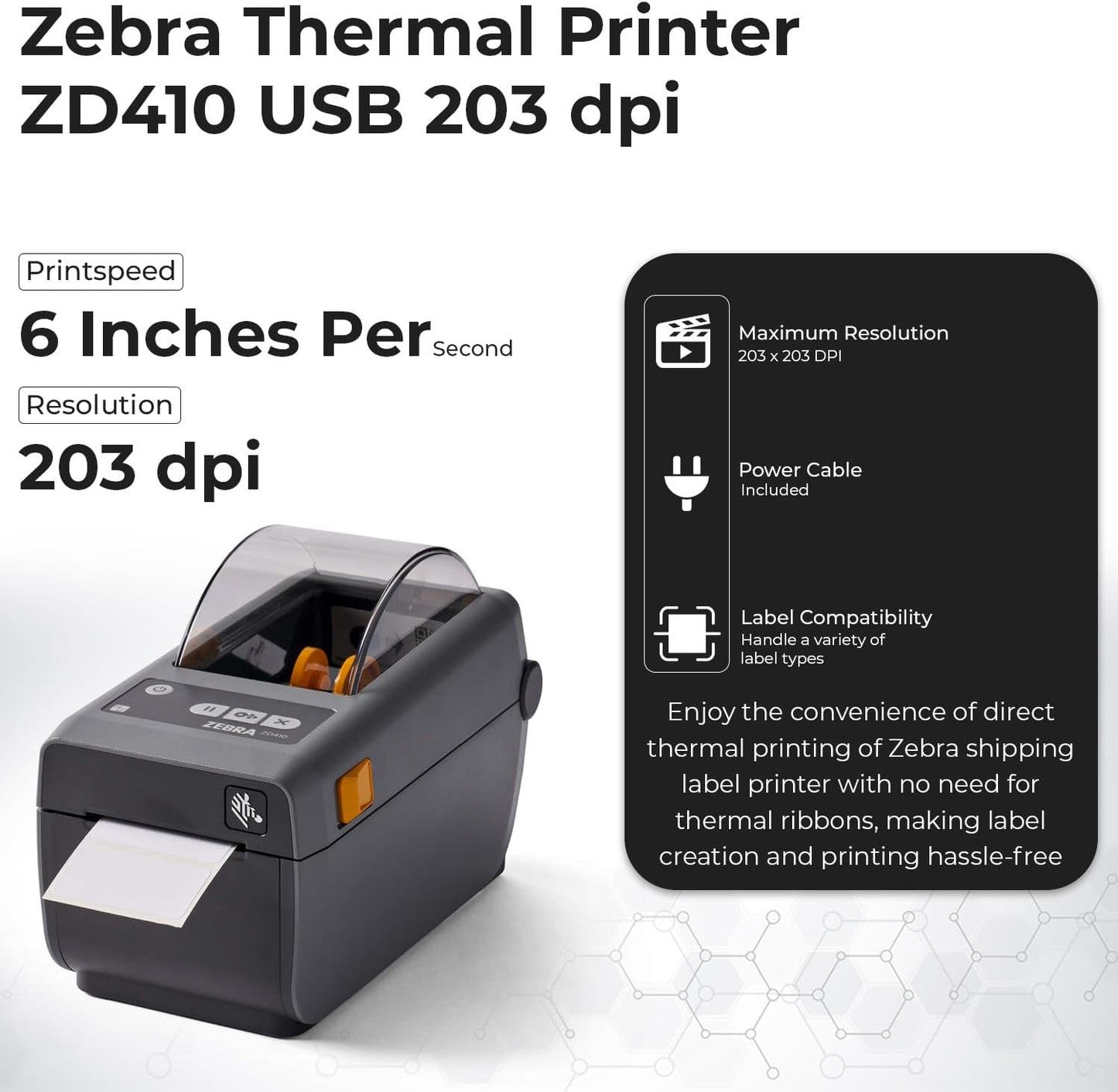 Zebra Label Printers (Zebra ZD410 Ethernet) (Zebra ZD410 Ethernet)