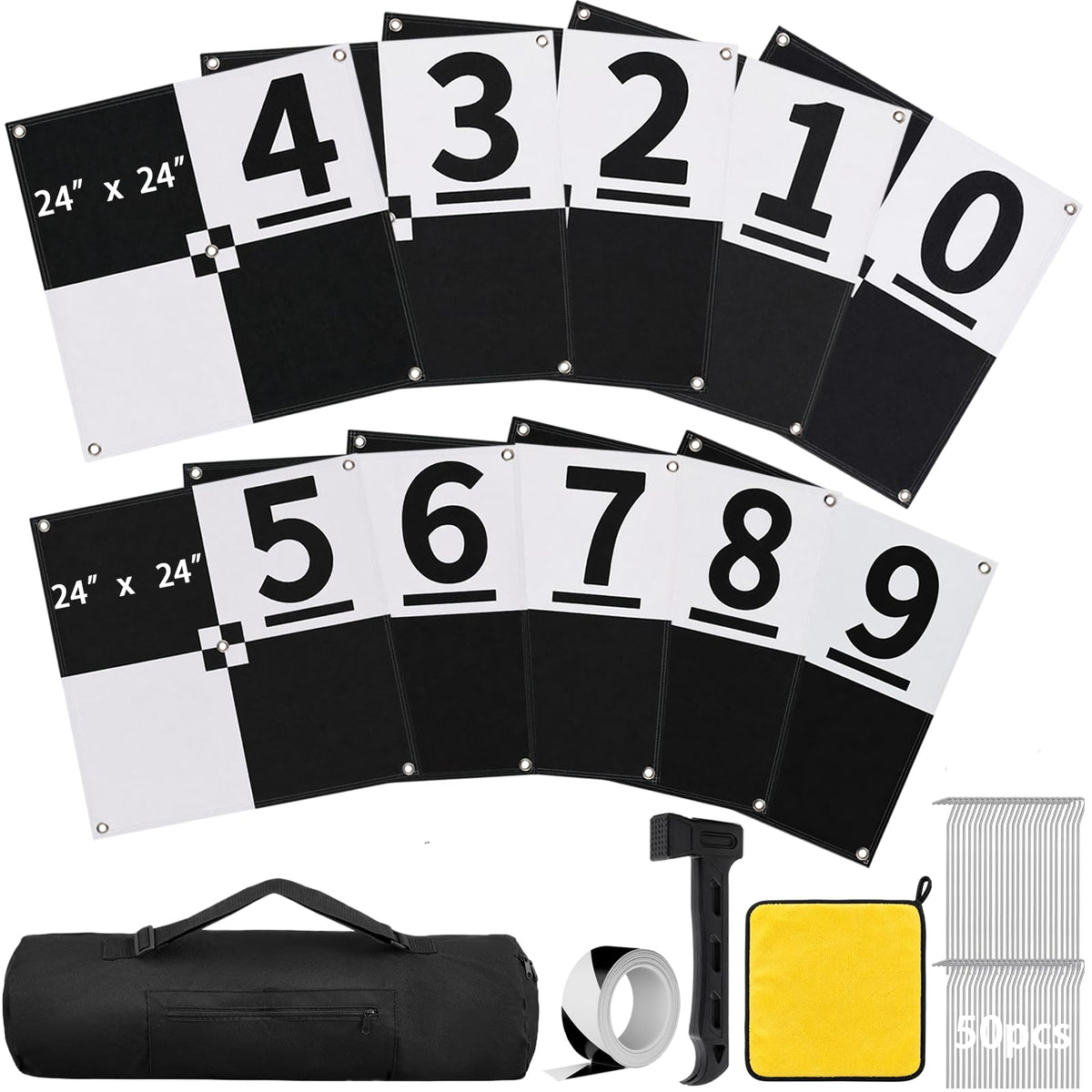 Drone Ground Control Point GCP-24"x24", 10 Pack